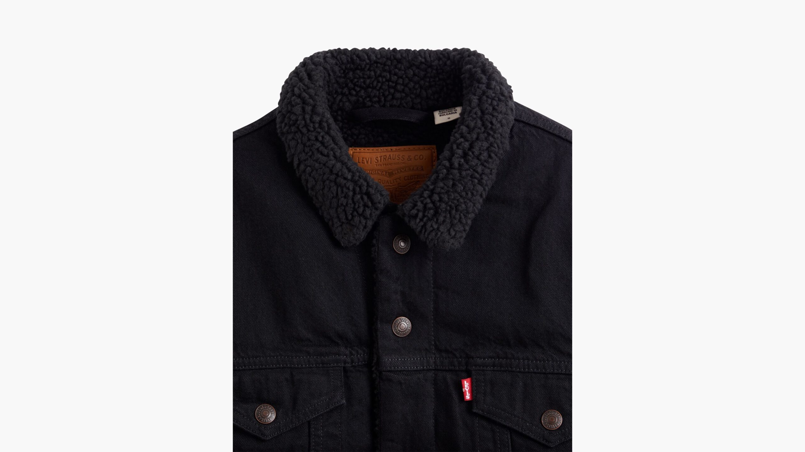 163650100-alt3-pdp-lse LEVIS Sherpa Trucker Jacket τζιν μπουφάν μαύρο - Image 1