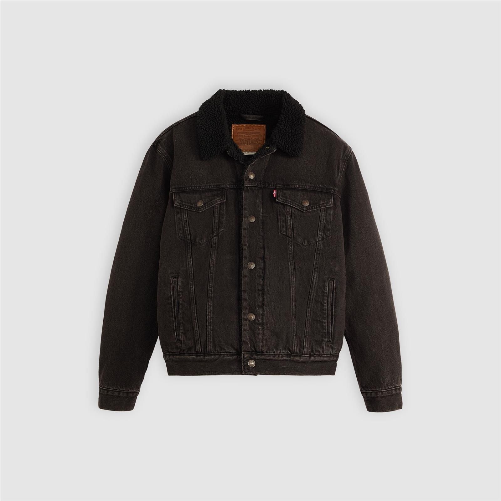 levisblack LEVIS Sherpa Trucker Jacket τζιν μπουφαν blackrinse - Image 1