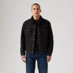 LEVIS Sherpa Trucker Jacket τζιν μπουφαν blackrinse - Image 2